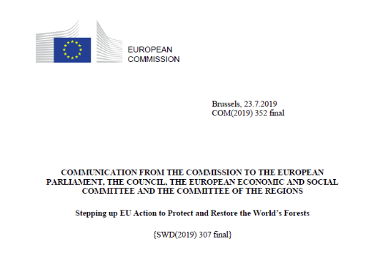 Read more about the article Copernicus REDD+ Service Component officially mentioned by European Commission